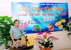 Ban Lãnh Đạo Thăm Hỏi Chúc Tết CBNV Công Ty Khai Thác Công Trình Thủy Lợi Bình Thuận