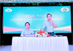 Hội nghị Người lao động Công ty TNHH MTV KTCT Thủy lợi Bình Thuận năm 2023.